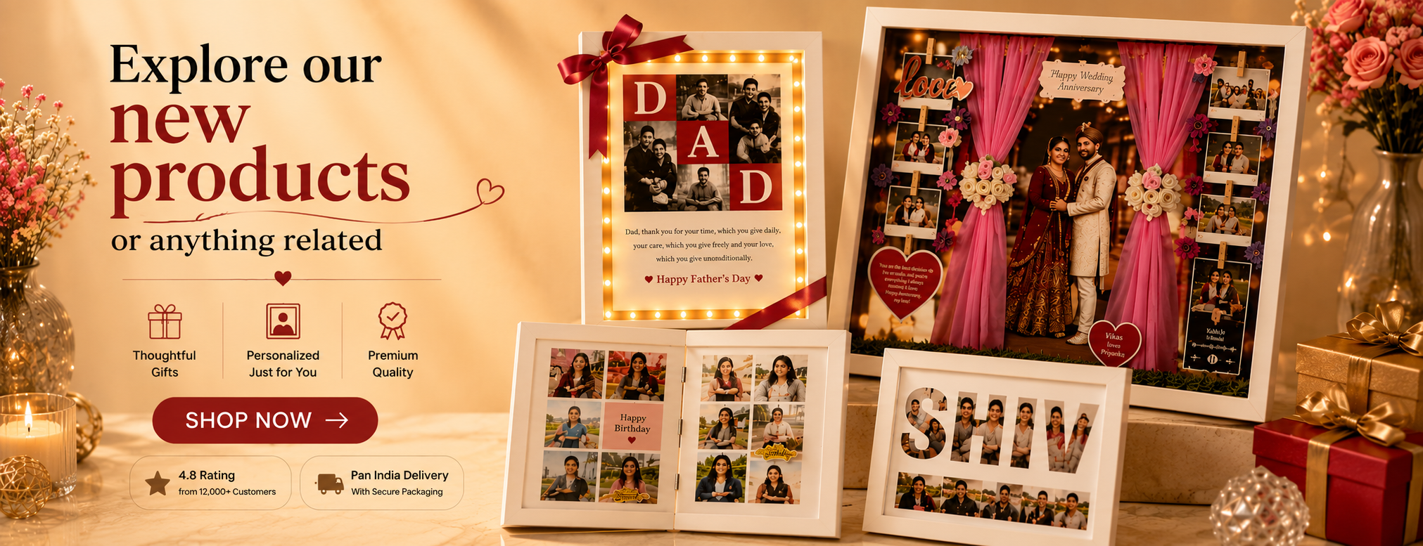 Customized Gifts & Paintings for your Loved Ones.